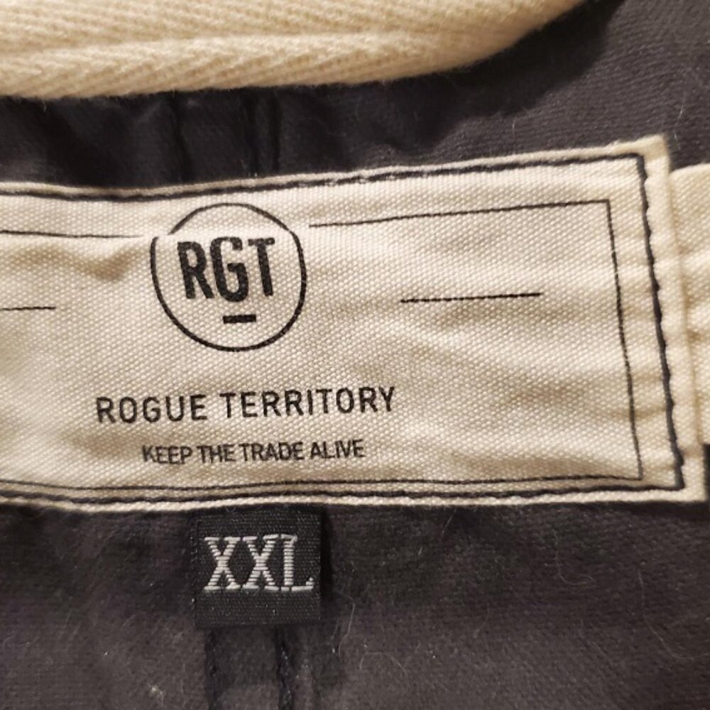Rogue Territory Hooded Waxed Ridgeline Jacket  Graphite XXL RGT - Picture 7 of 13